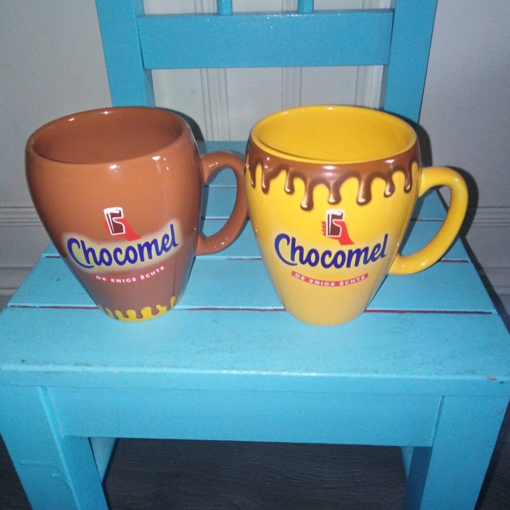 Chocomel-mokken speciale editie 2 stuks, Ophalen, Gebruikt, Mok, Overige stijlen