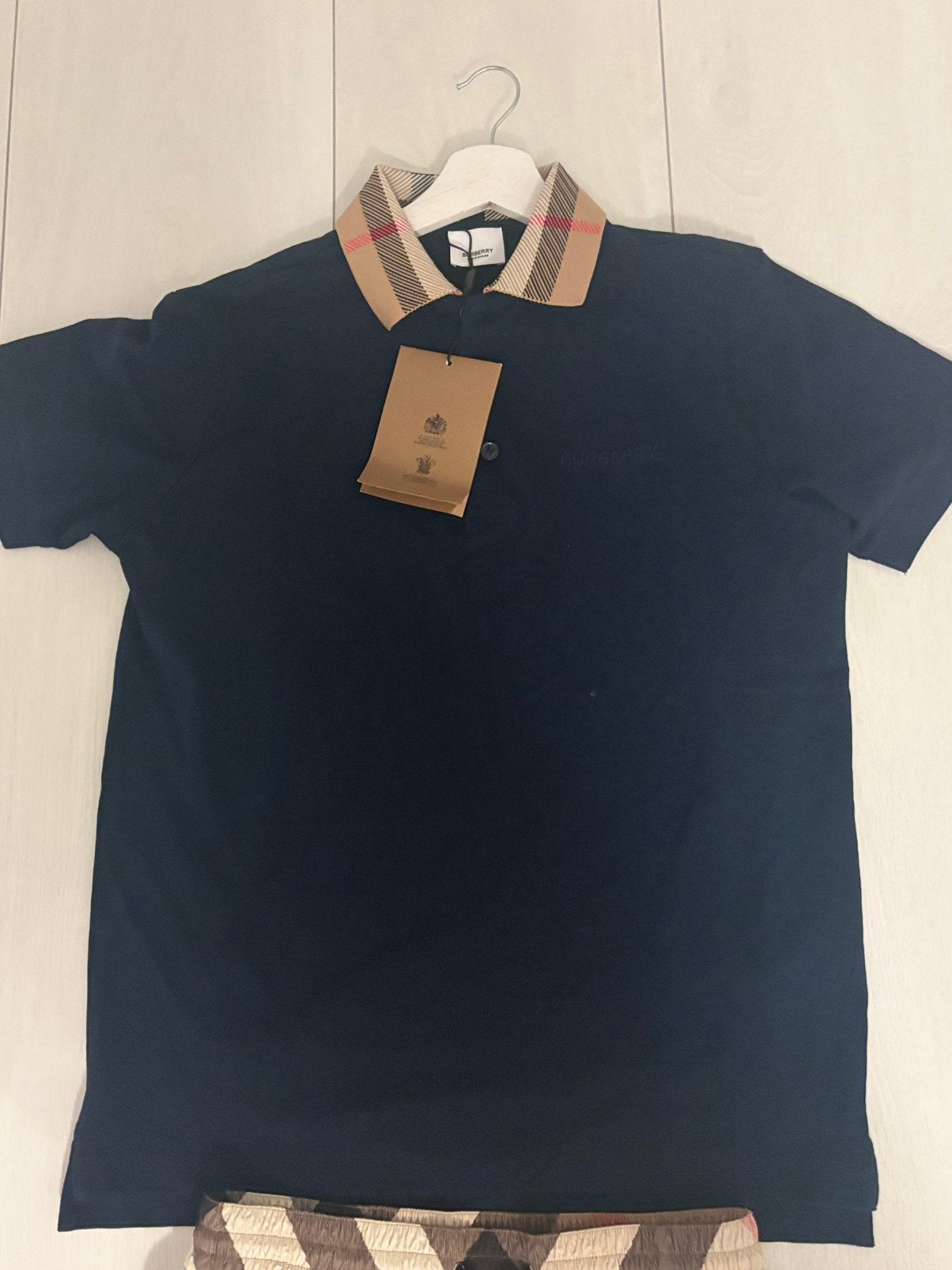 Burberry polo, Ophalen, Nieuw, Maat 48/50 (M), Blauw
