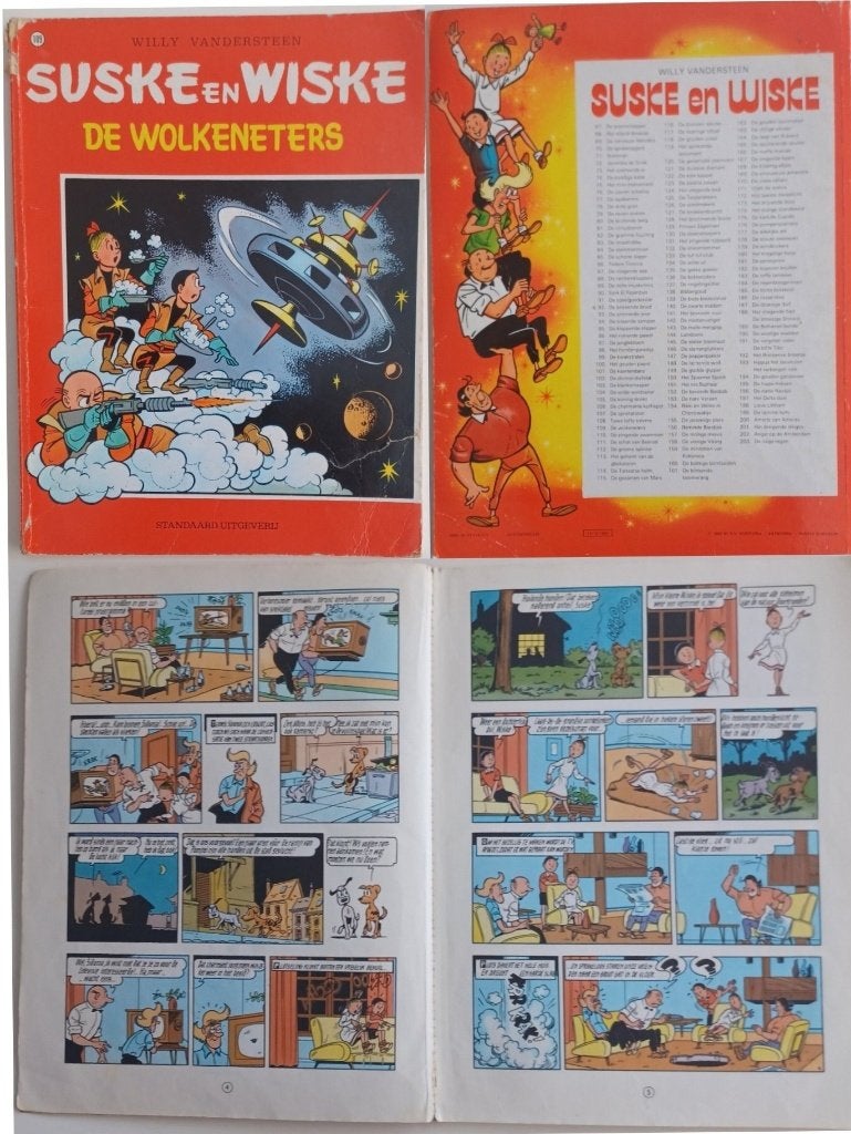 suske en wiske de wolkeneters, Boeken, Stripboeken, Eén stripboek, Ophalen of Verzenden, Gelezen, Willy Vandersteen