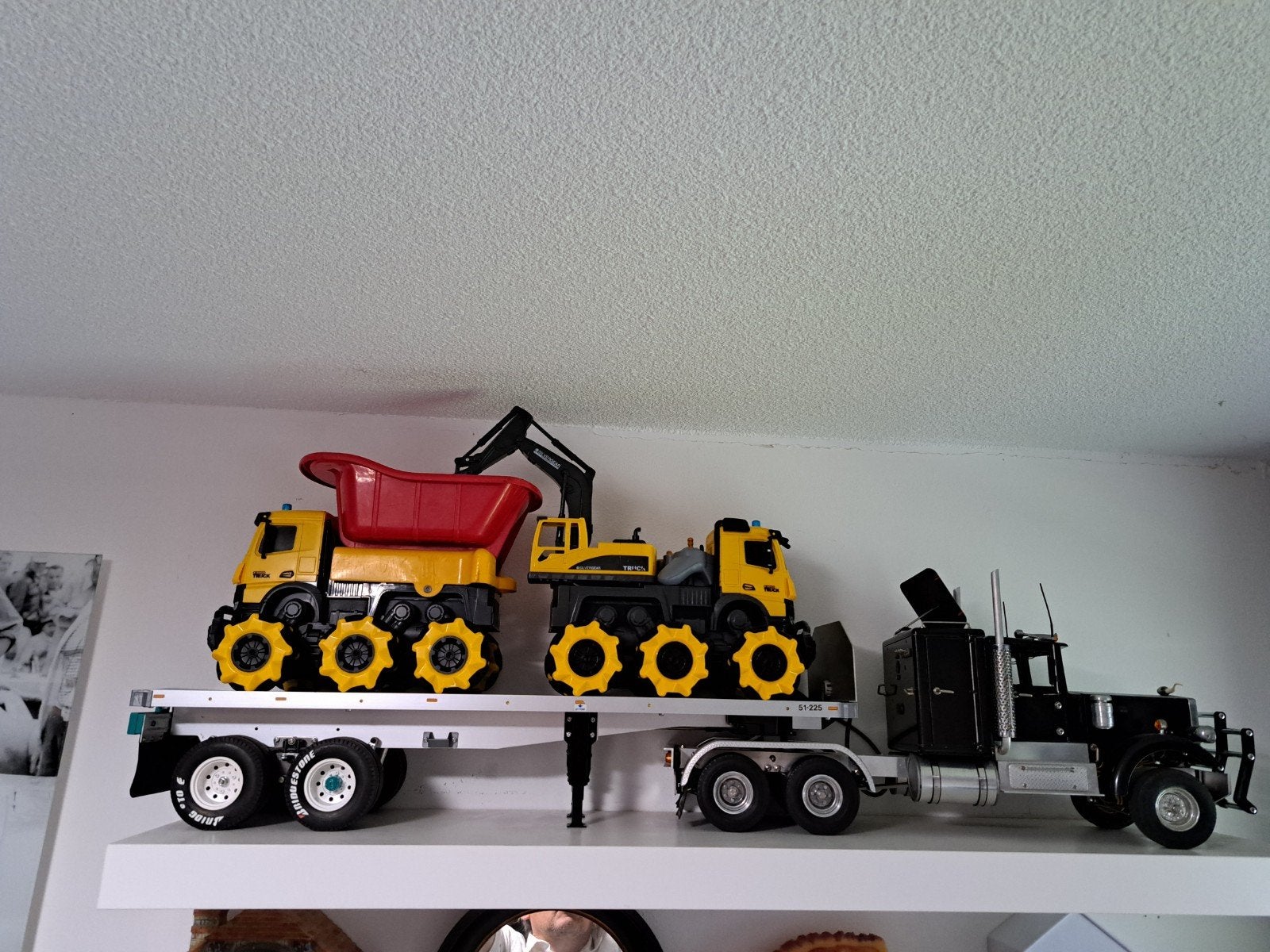 Wedico truck & Tamiya trailer, Elektro, Ophalen of Verzenden, Zo goed als nieuw, RTR (Ready to Run)