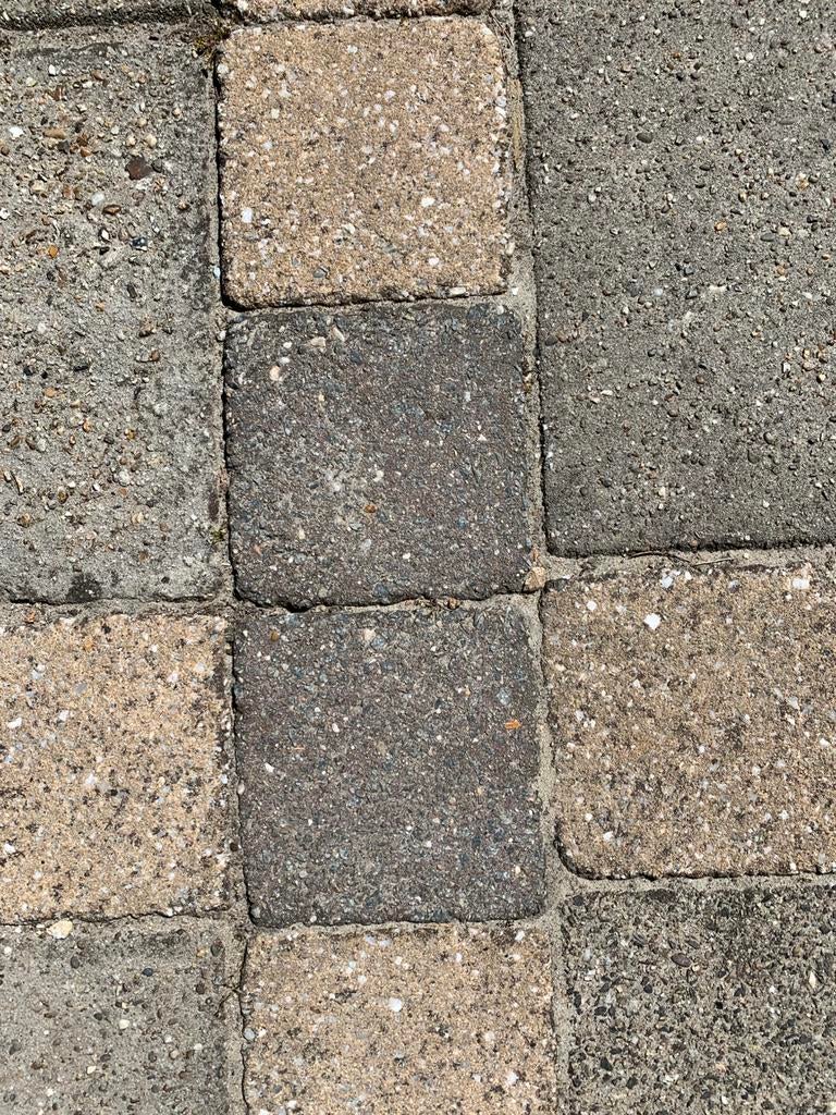 Grijze trommelstenen 15x15 150stuks / 2,8m2, Tuin en Terras, Ophalen of Verzenden, Beton, Terrastegels