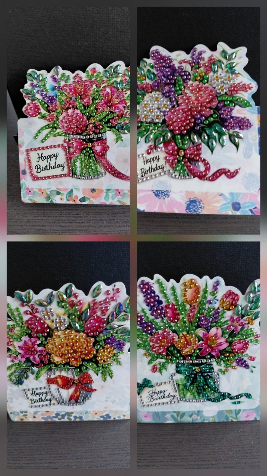 Diamond painting wenskaart Happy Birthday, Ophalen, Nieuw