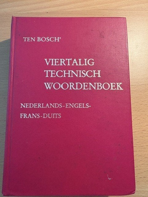 technische woordenboek Ned/Engels/Duits/Frans, Ophalen of Verzenden, Zo goed als nieuw, Overige uitgevers, Overige talen