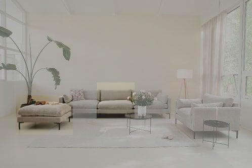 Fauteuil en poef Zuiver - Summer, Ophalen, 125 cm of meer, Rond, Zo goed als nieuw