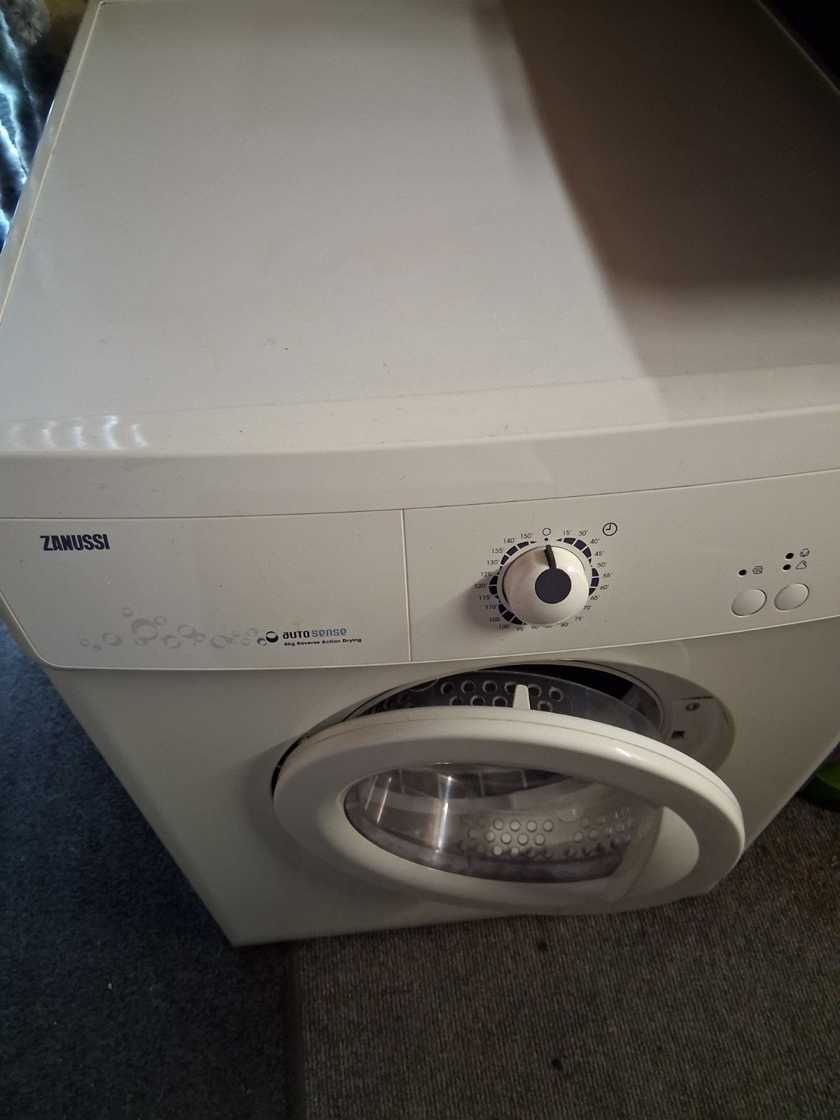 Zanussi luchtafvoer droger- Zonder luchtslang, Witgoed en Apparatuur, Wasdrogers, Ophalen, 6 tot 8 kg, Gebruikt, Luchtafvoer