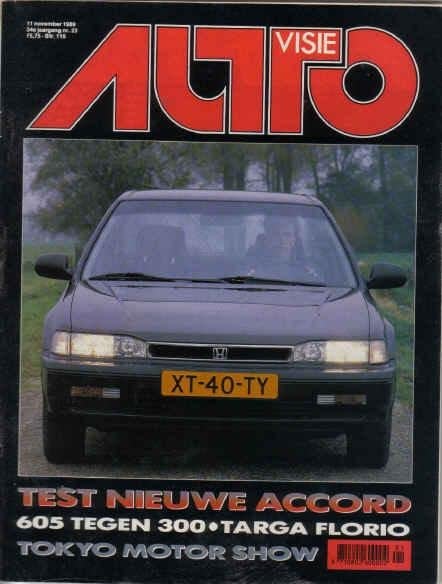 Autovisie 23 1989 : Peugeot 605SV 24 - Mercedes Benz 300E 24, Ophalen of Verzenden, Gelezen, Algemeen