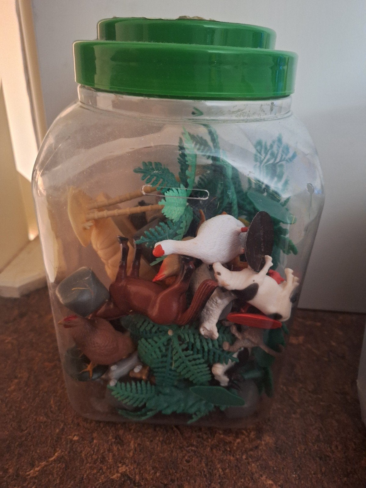 Dierenfiguren in pot - boerderij en wilde dieren, Ophalen