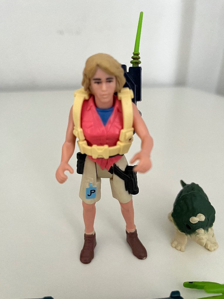 Jurassic Park Kenner 1993 – Dr. Ellie Sattler + Dino, Verzamelen, Verzenden, Gebruikt