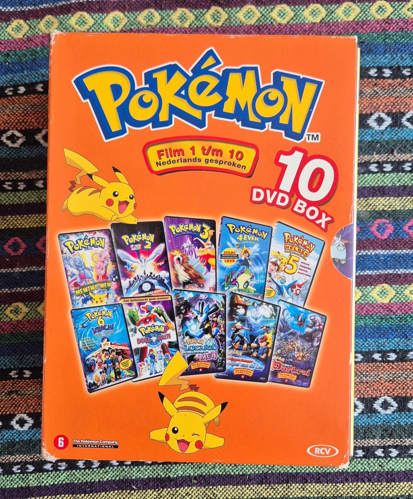 Pokémon Film 1 t/m 10 DVD Box - Nederlands gesproken, Gebruikt, Animatie, Verzamelbox, Alle leeftijden