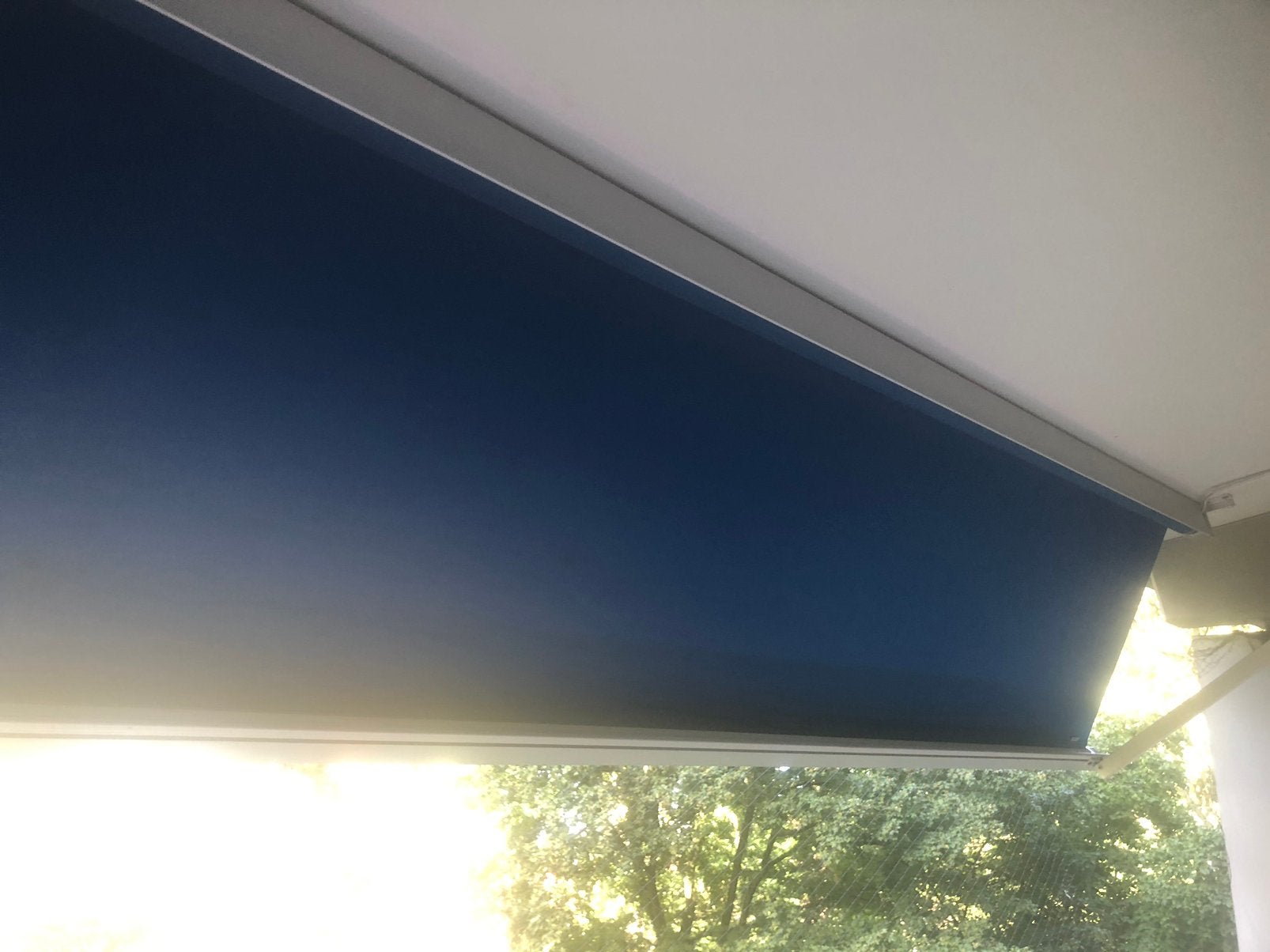 Electrisch Zonnenscherm 420 x 220, Ophalen of Verzenden, Zo goed als nieuw, Knikarmscherm