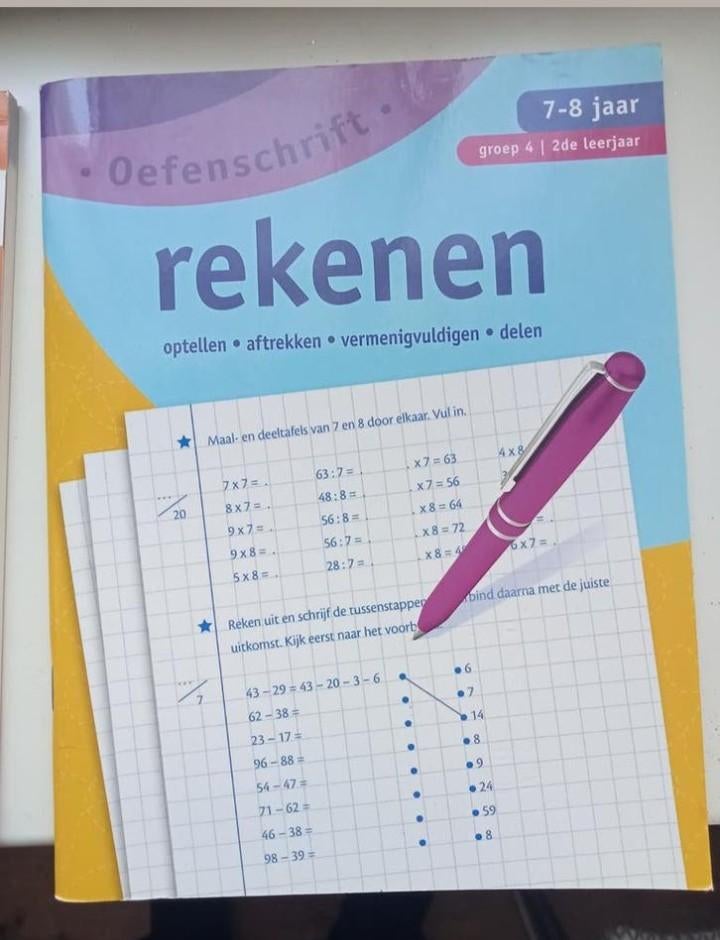 Oefenschrift Rekenen, Onbekend, Wiskunde A, Ophalen of Verzenden, Zo goed als nieuw