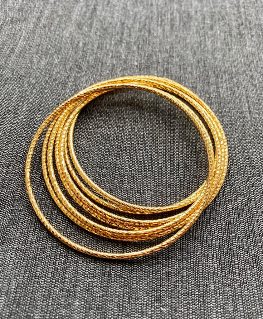 7 Metalen Armbanden, Ophalen of Verzenden, Zo goed als nieuw, Goud, Staal