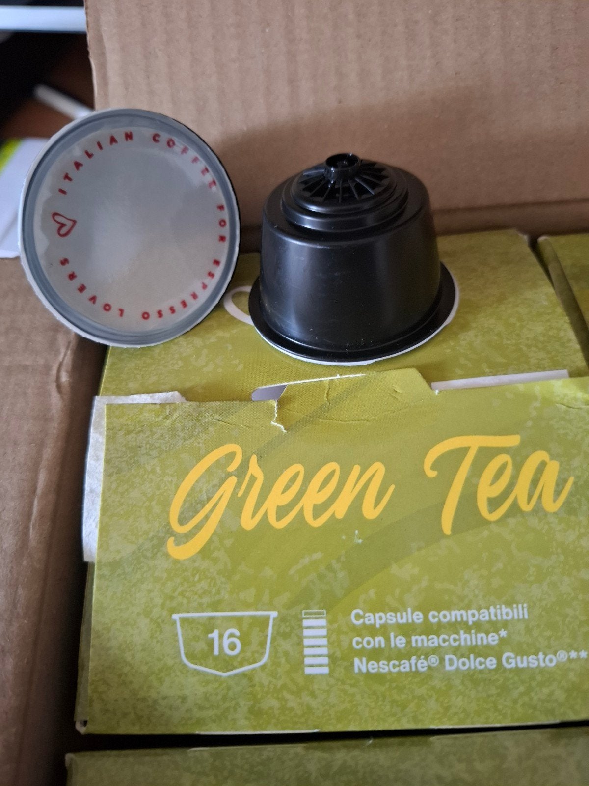 Foto 3 van green tea  cupjes voor koffiezetapparaat