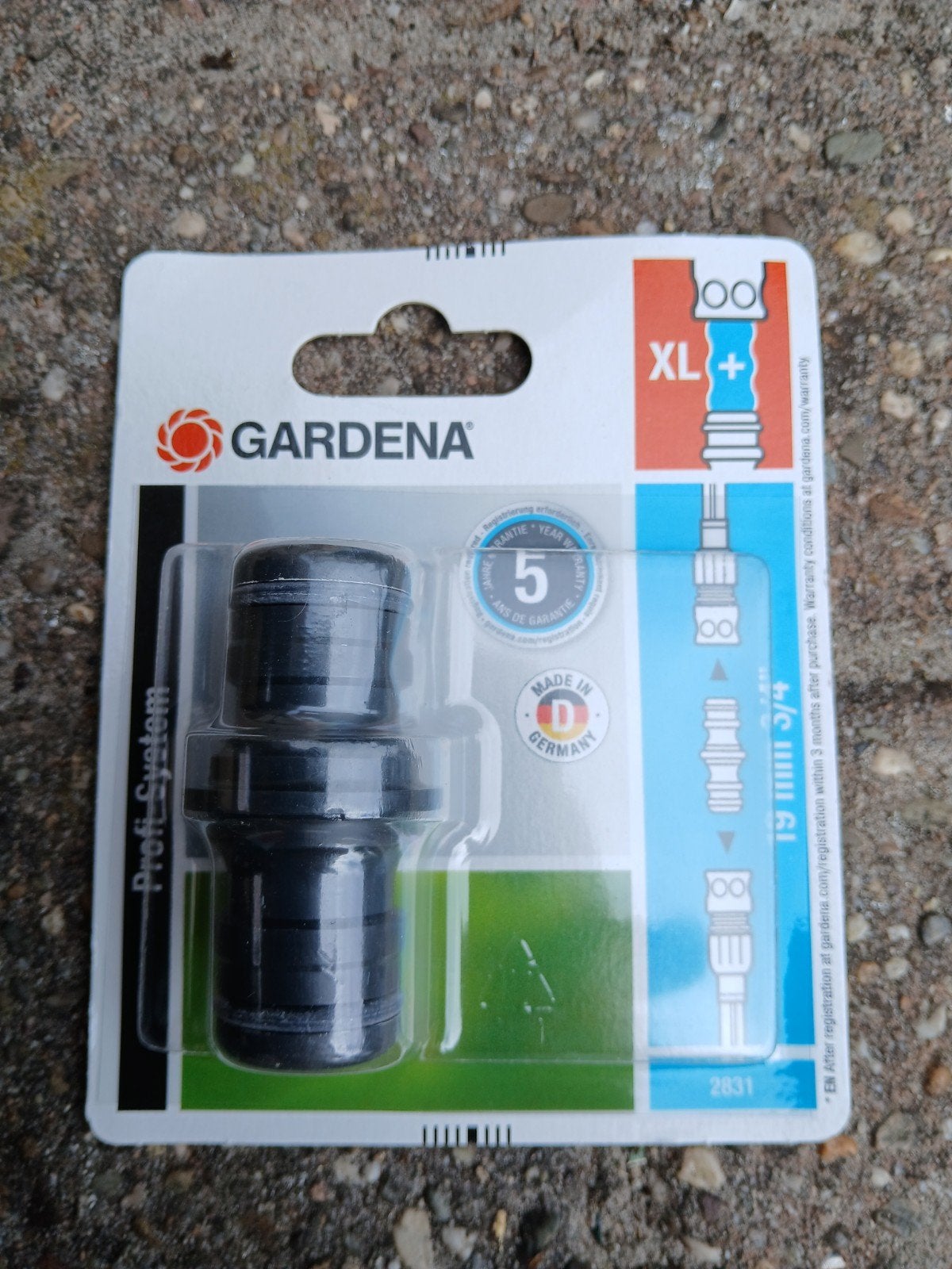 Gardena Profi System XL+ Tuinslangkoppeling 19mm 3/4", Ophalen of Verzenden, Nieuw, Tuinslangkoppeling