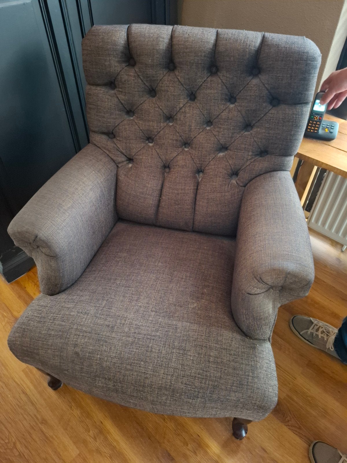Gratis!!  Landelijke fauteuil Deze week halen!!, Ophalen, Gebruikt, 75 tot 100 cm, Landelijk