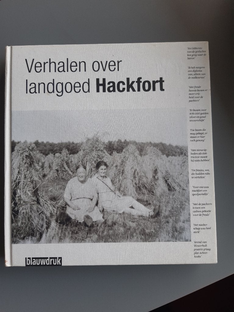 Achterhoek, verhalen over landgoed Hackfort, Vorden, € 4,=, 20e eeuw of later, Maarten Etterna, Ophalen of Verzenden, Zo goed als nieuw