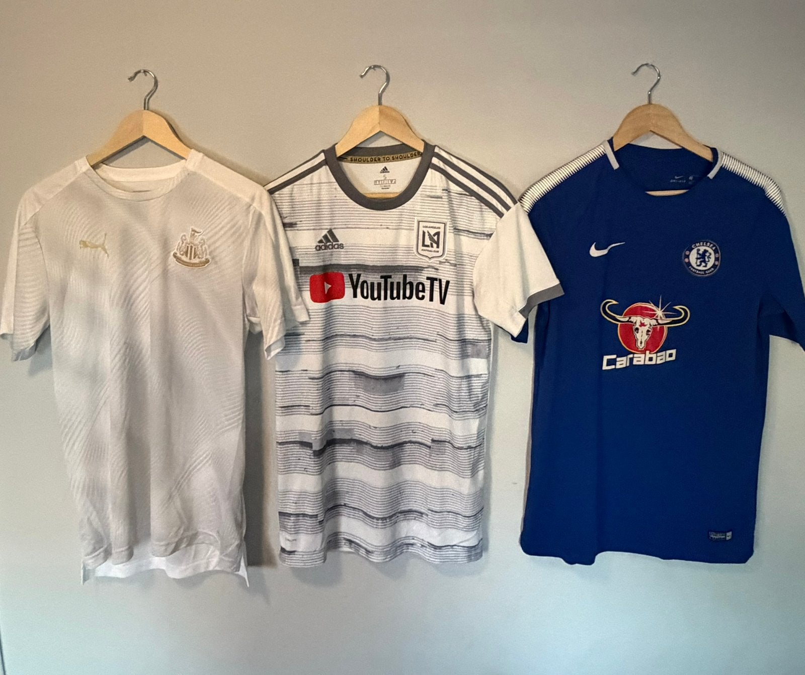 Newcastle United, LAFC & Chelsea voetbalshirts, Ophalen, Zo goed als nieuw, Blauw