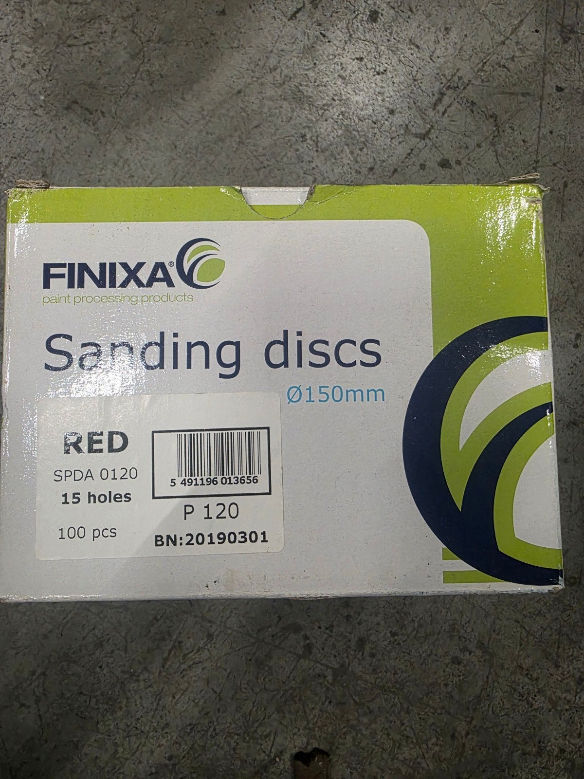 FINIXA Schuurpapier Schijven Rood P120 Ø150mm - 7 Dozen, Ophalen of Verzenden, Nieuw, Overige typen