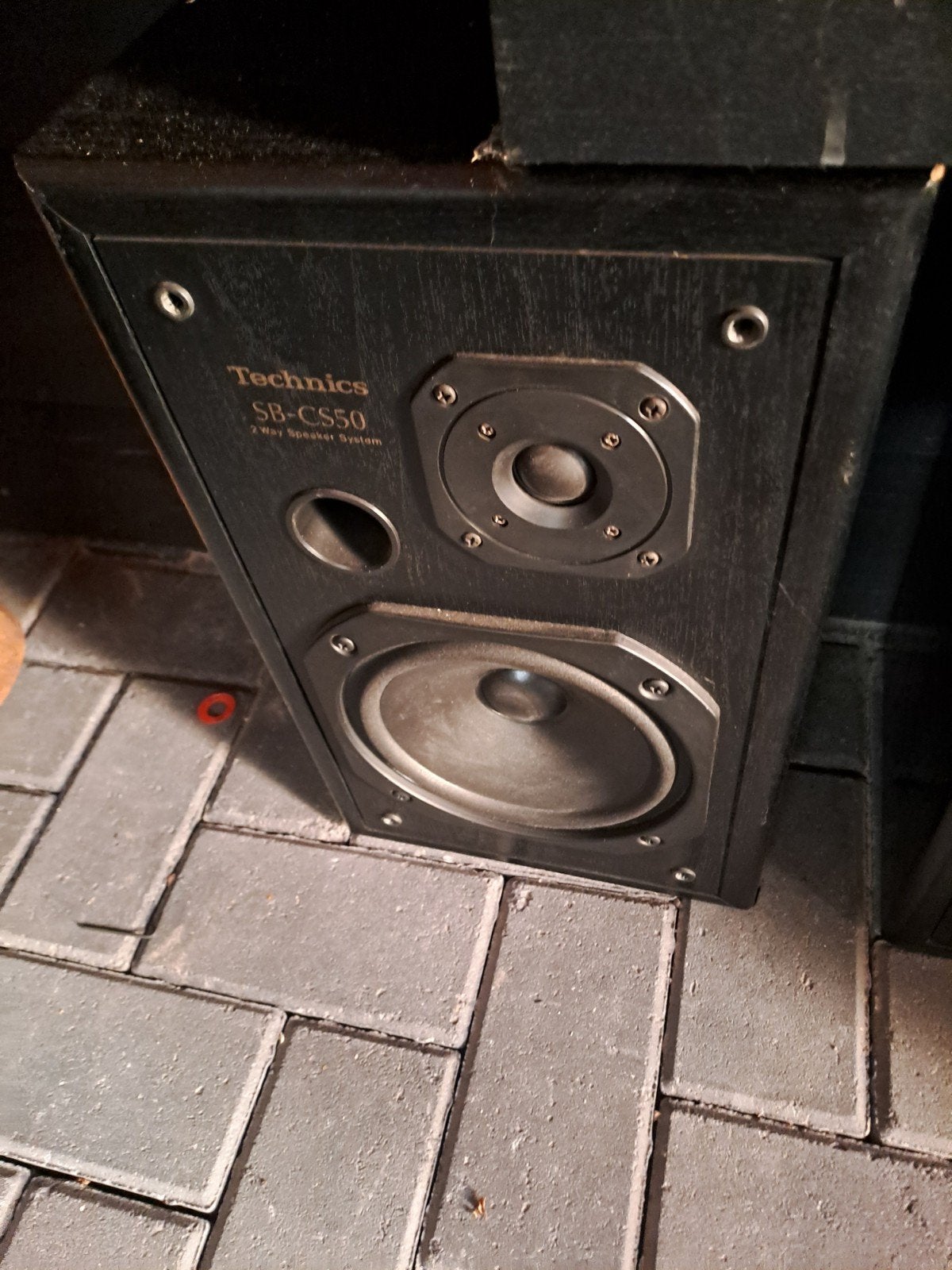Technics SB-CS50 2-weg luidsprekers, Stereo speakers, Gebruikt, Basreflex, Minder dan 60 watt
