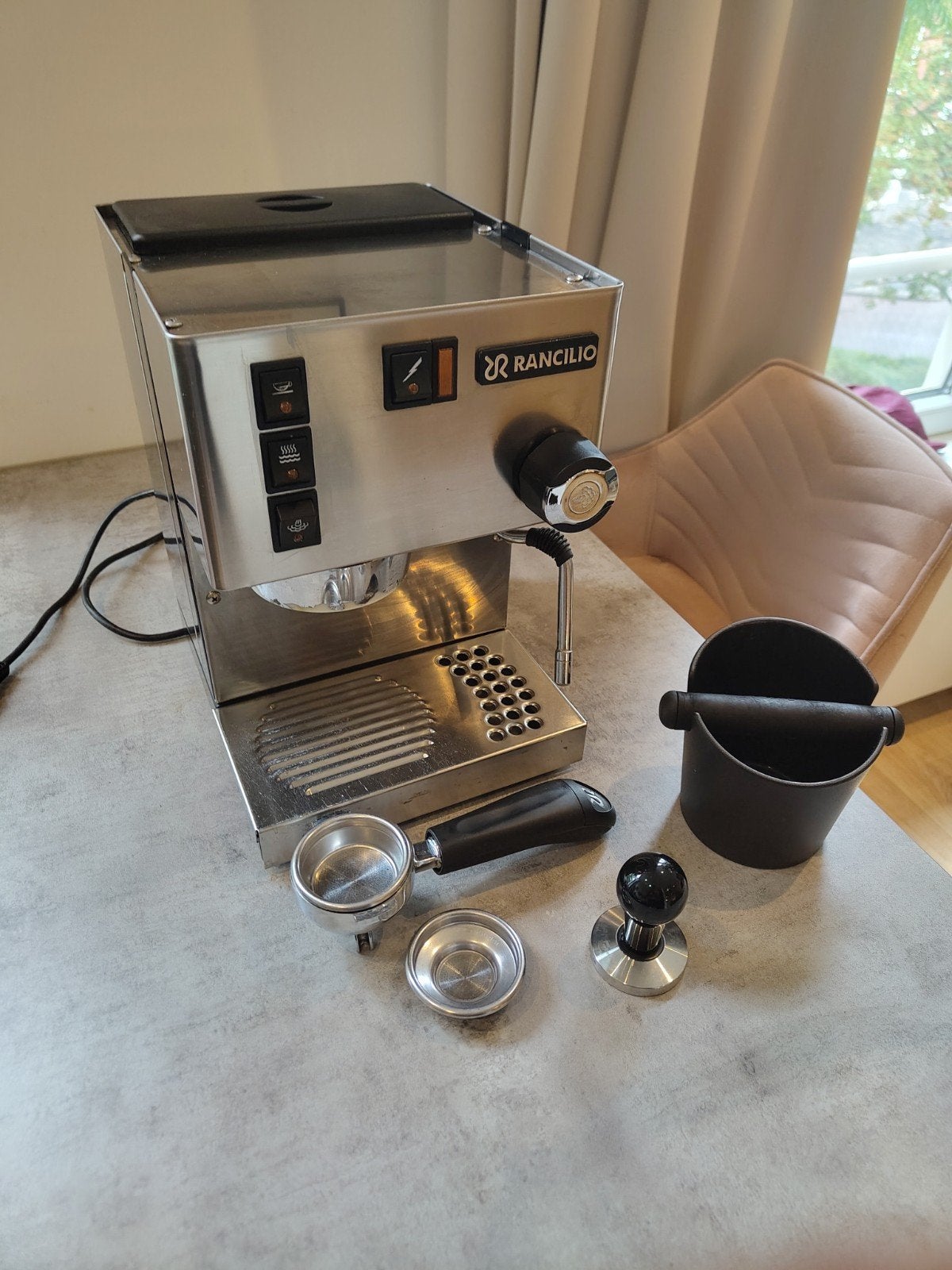 Rancilio Silvia V4 espressomachine, Witgoed en Apparatuur, Koffiezetapparaten, Ophalen of Verzenden, Gebruikt, Espresso apparaat