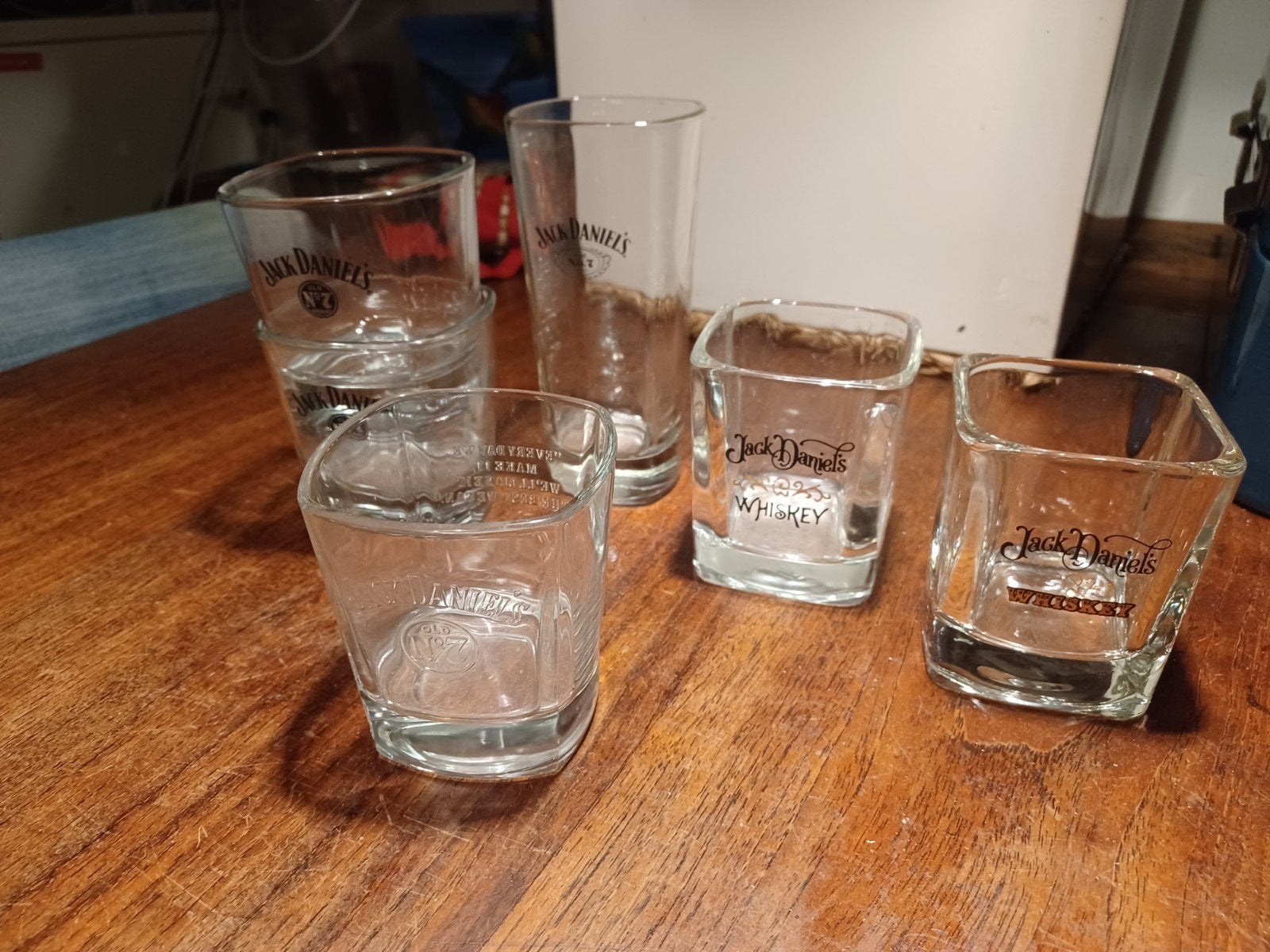Verzameling Jack Daniels Whiskey glazen, Ophalen of Verzenden, Zo goed als nieuw, Overige typen