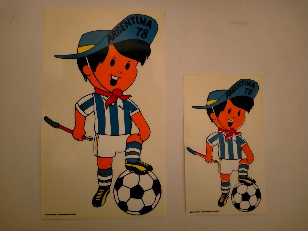 Gauchito WK 78 1978 voetbal mascotte stickers set vintage, Ophalen of Verzenden, Zo goed als nieuw, Overige typen