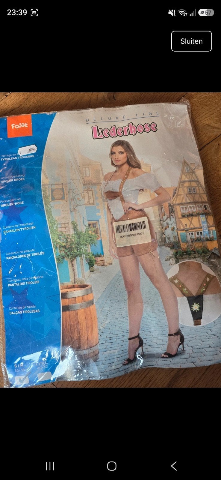 Nieuw! Oktoberfest lederhose broekjes S/M en L/XL, Ophalen of Verzenden, Nieuw, Carnaval