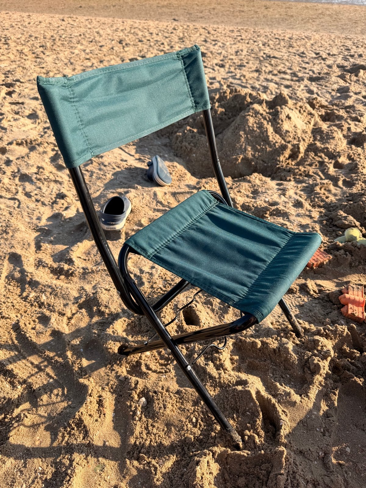 Handig opvouwbaar stoeltje voor strand of camping, Ophalen, Gebruikt, Campingstoel