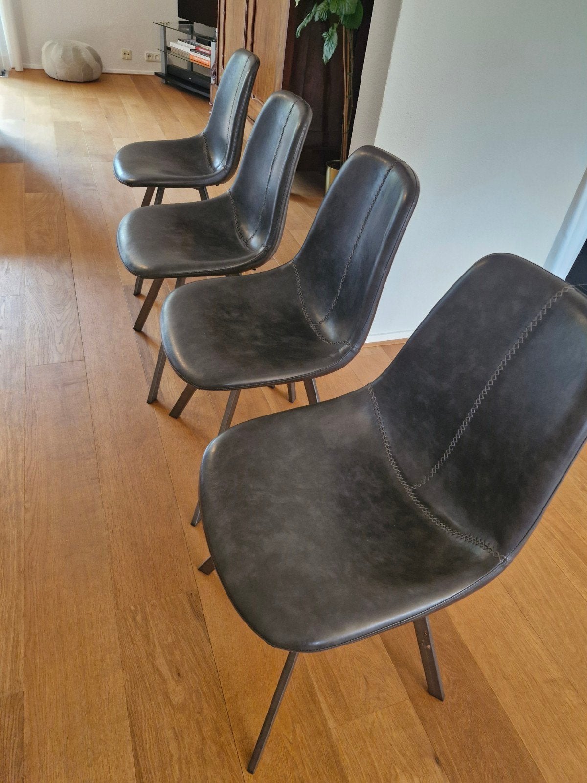 4 x stoelen / zgan / 46x87x48 cm, Ophalen, Zo goed als nieuw, Vier