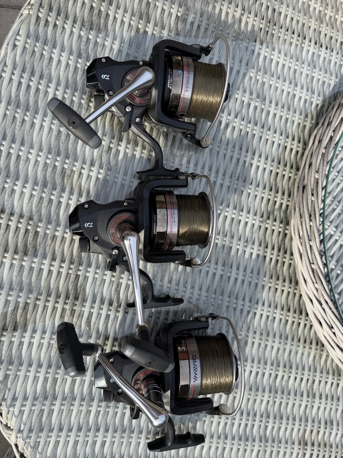 3x Daiwa Windcast BR 5500LD A, Ophalen of Verzenden, Gebruikt, Molen