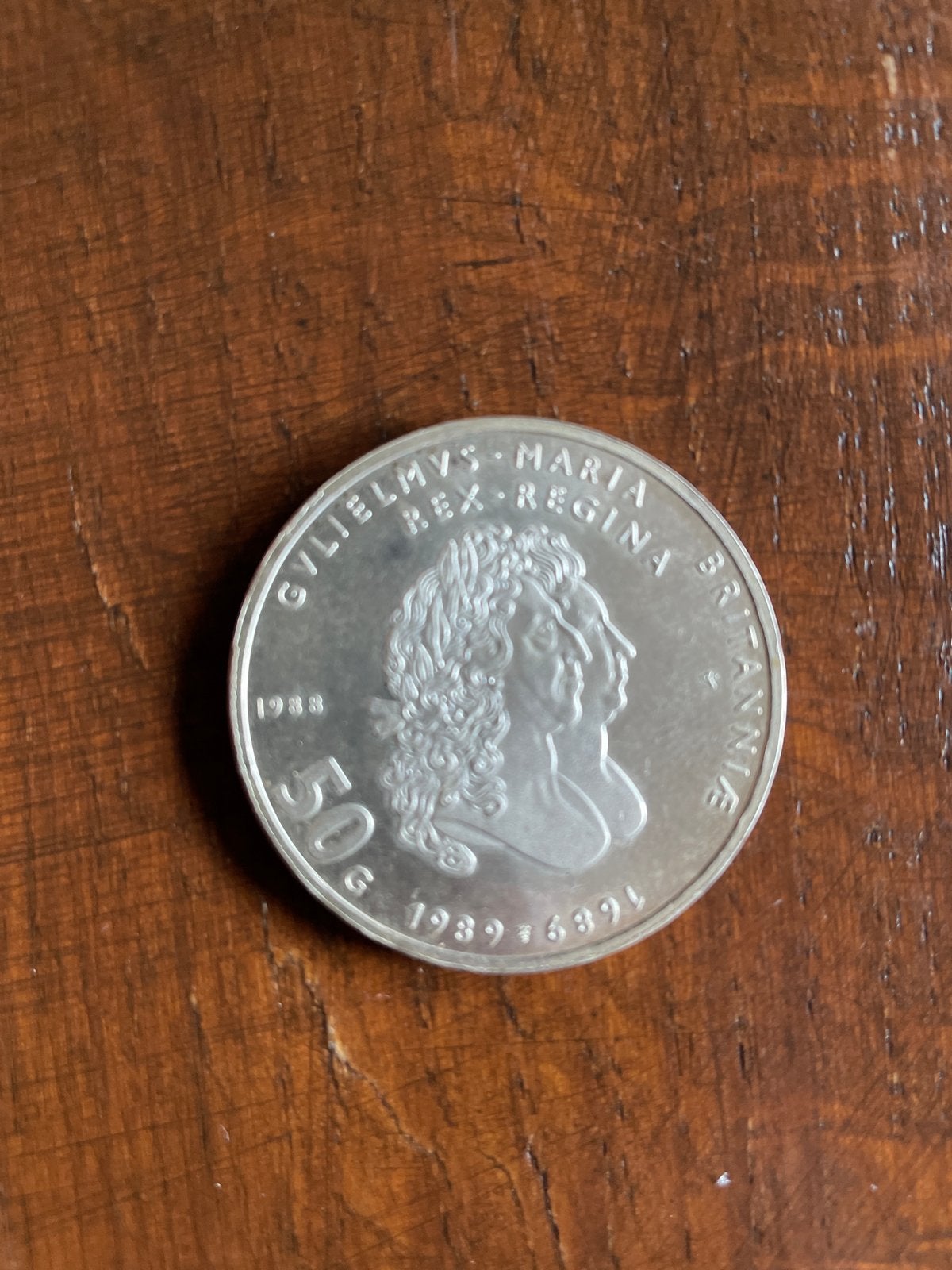 Zilveren 50 Gulden Munt 1988 - Willem & Maria / Beatrix, Ophalen, Koningin Beatrix, Zilver, Losse munt