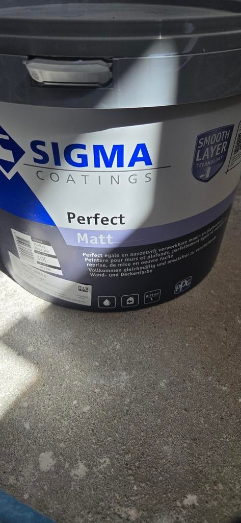 Sigma perfect matt, Doe-het-zelf en Verbouw, Ophalen, Nieuw