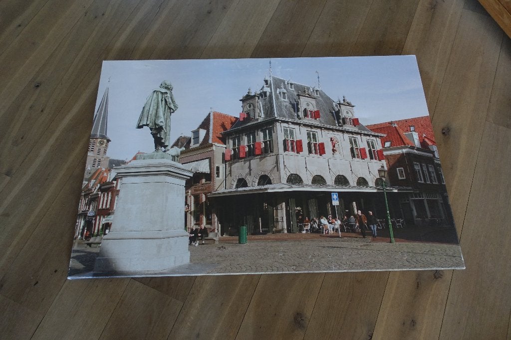 Grote foto op Linnen schilderij van Hoorn De Waeg 80 x 120, Ophalen, Zo goed als nieuw, Schilderij, 100 tot 125 cm