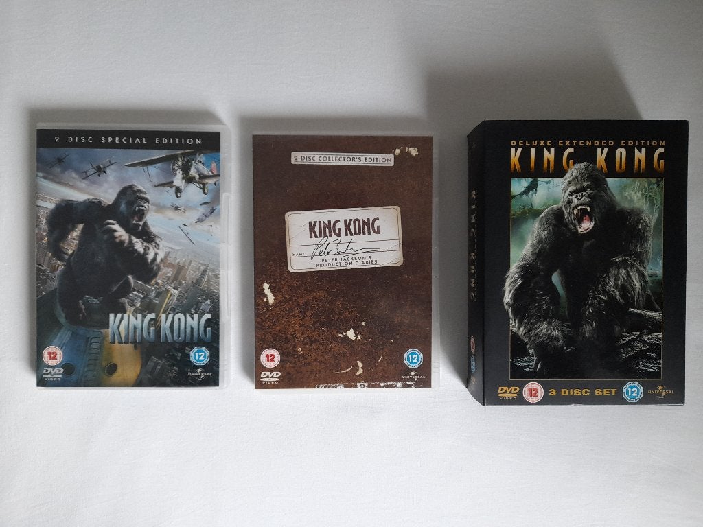 King Kong (2005) collectie – Peter Jackson - 7 dvds, Alle leeftijden, Ophalen of Verzenden, Zo goed als nieuw