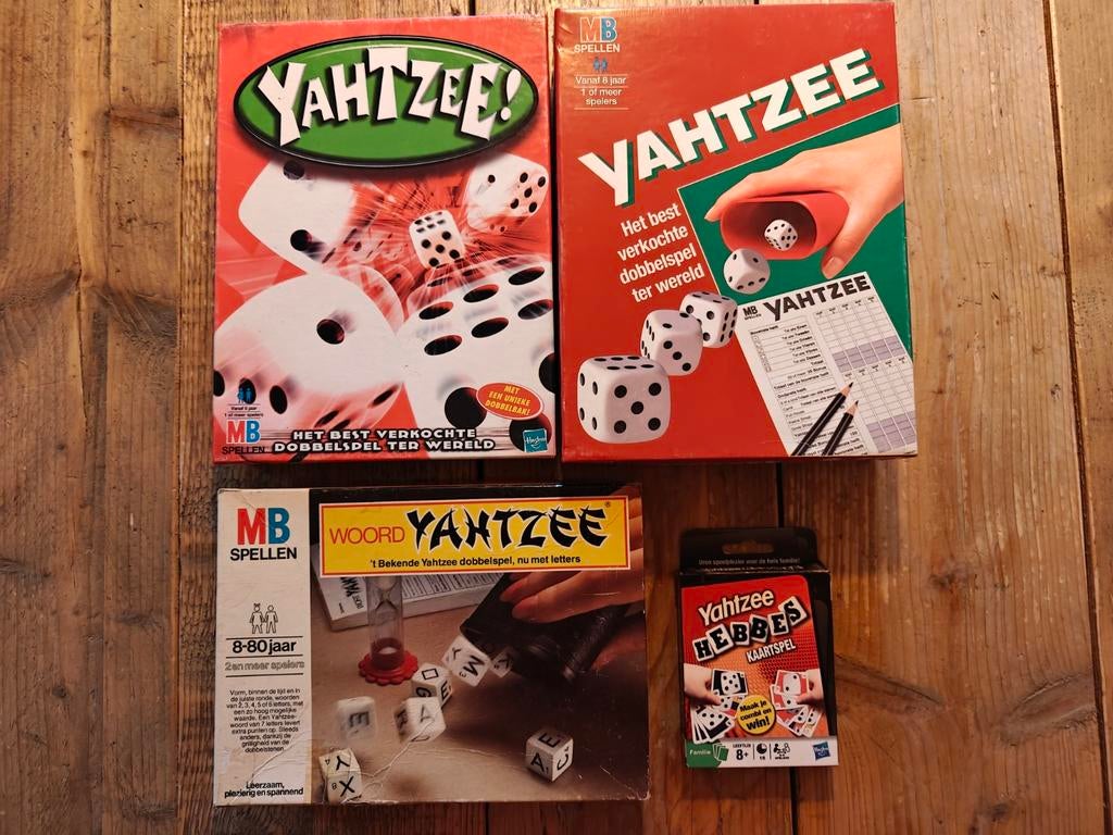 4 X Yahtzee., Ophalen of Verzenden, MB, MB, MB.