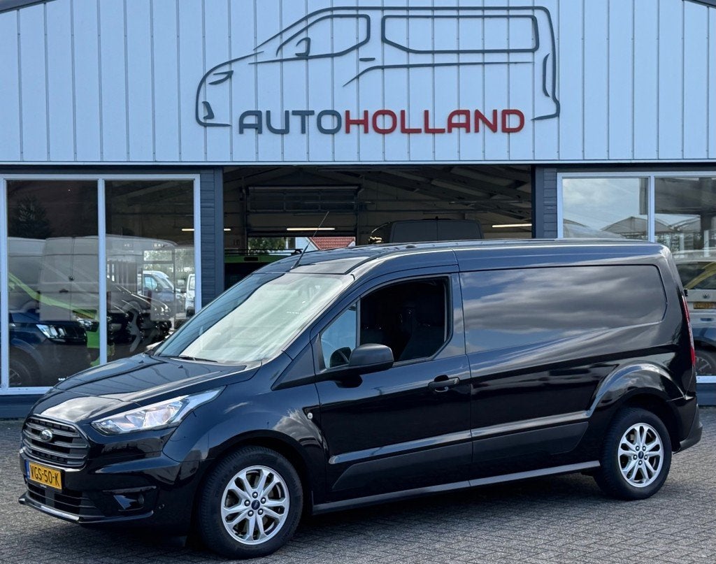 Ford TRANSIT CONNECT 1.5 TDCI 74KW 100PK L2 MAXI EURO 6 AIRC, Auto's, Parkeersensor, 4 cilinders, 100 pk, Zwart