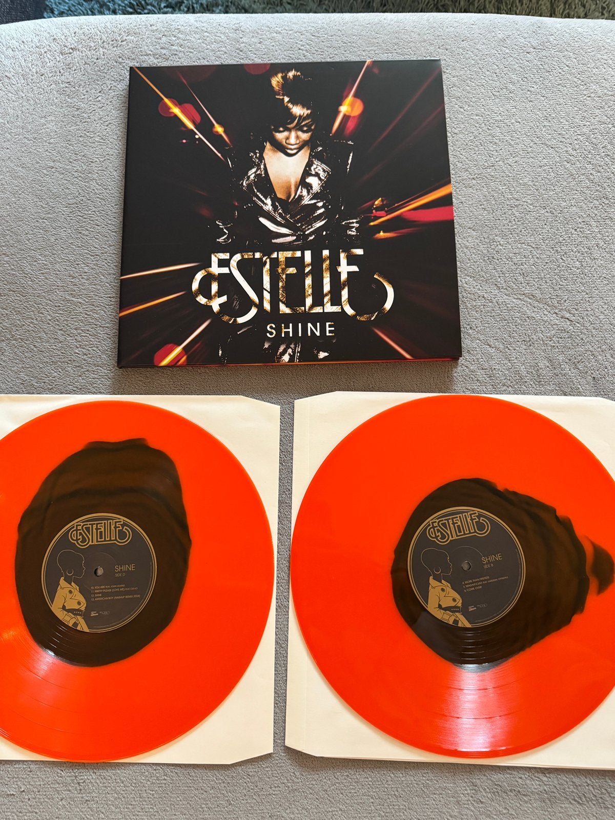 Estelle - Shine 2LP black in orange, Ophalen of Verzenden, Zo goed als nieuw, 12 inch