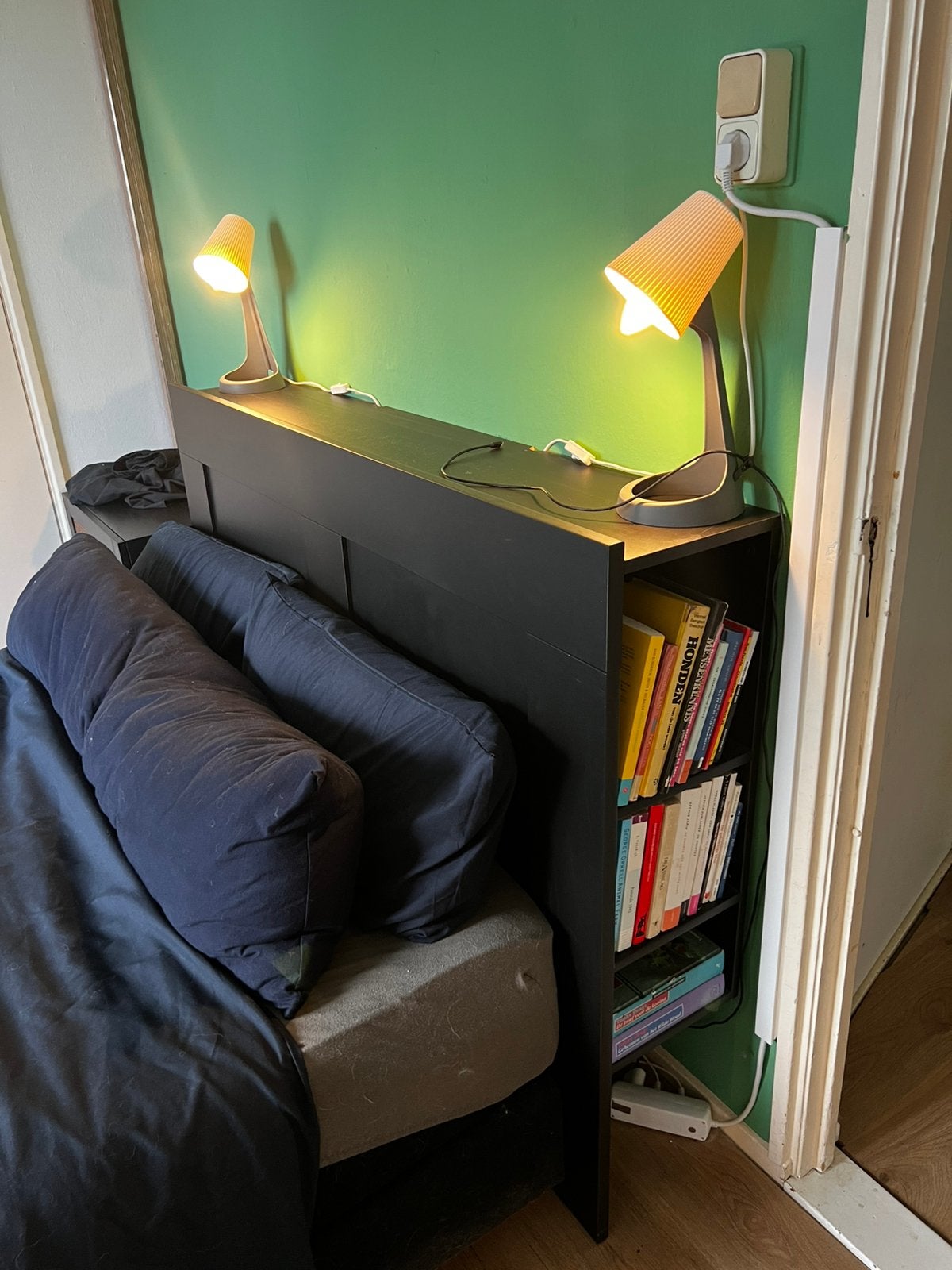 Ikea BRIMNES houten hoofdbord met vakken, Ophalen, Hoofdbord@ikea.nl, IKEA 1, 1234IK IKEA, IKEA