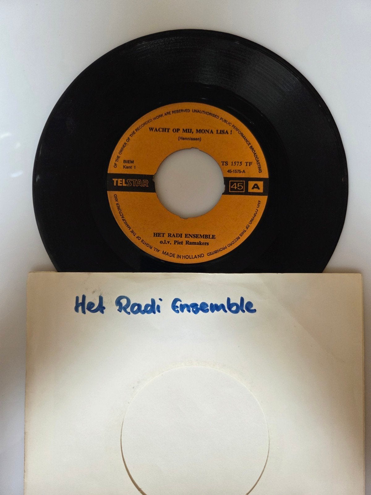 Het radi Ensemble - Wanneer kom je weer ?, Ophalen of Verzenden, Gebruikt, 7 inch, Nederlandstalig