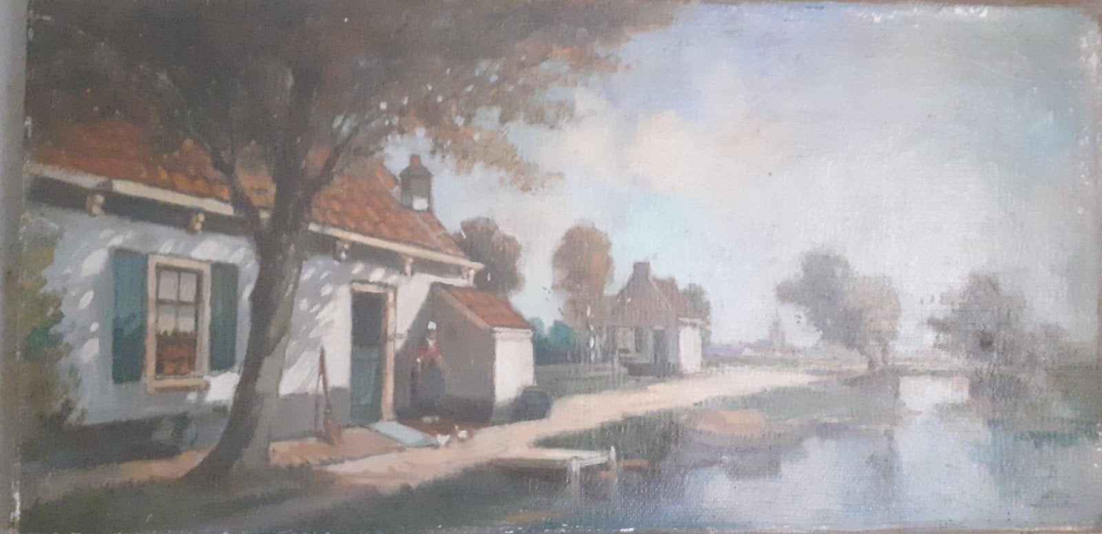 Schilderij boerderij, Ophalen