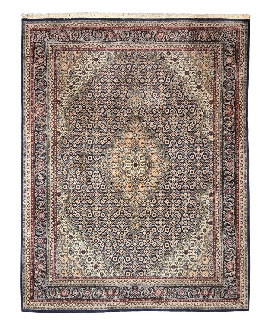 Perzisch tapijt Bidjar 260x200 wollen vloerkleed, 1185VB, Info@rugsandcarpets.nl, Blauw, 200 cm of meer