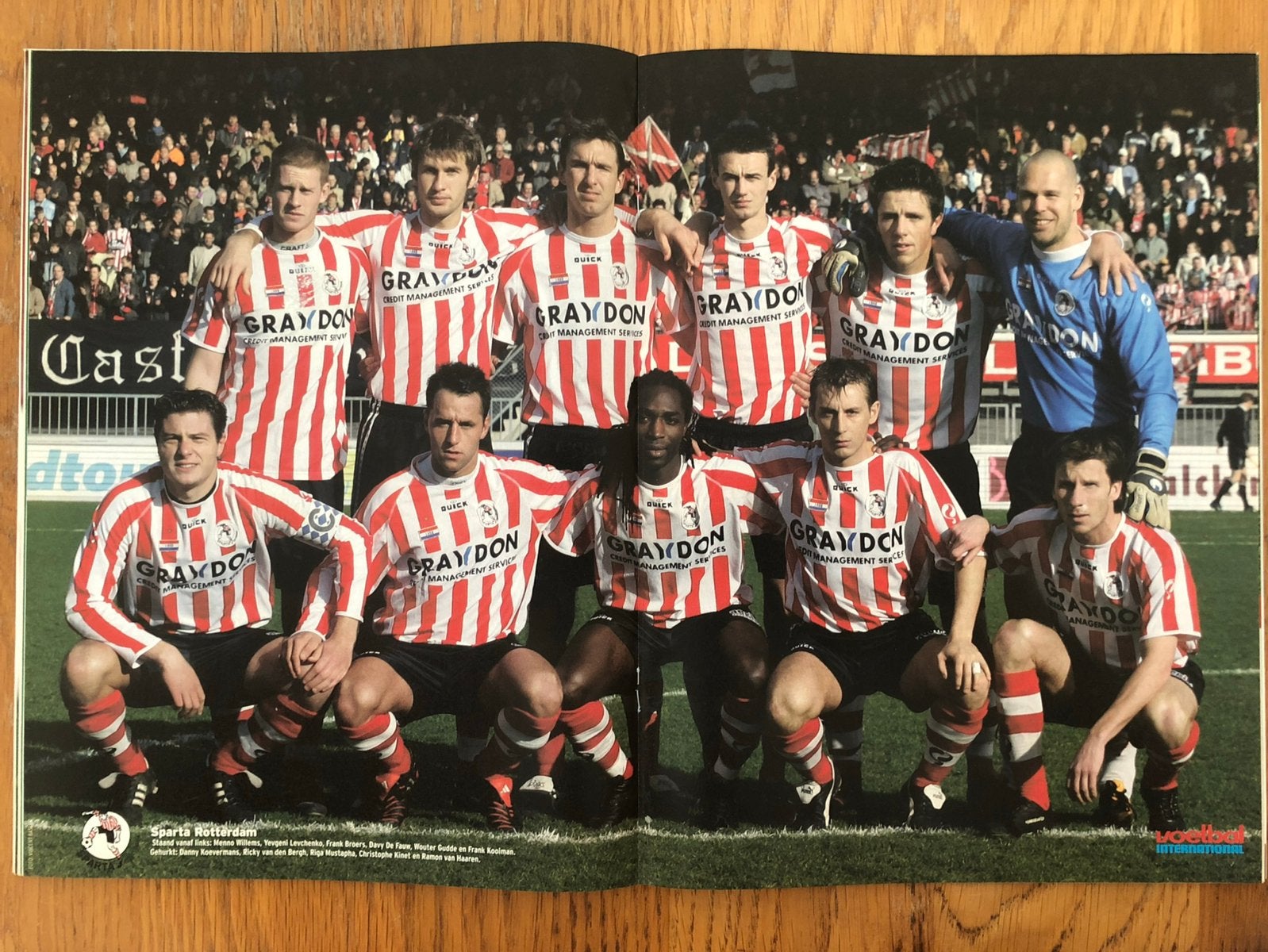 Mooie poster Sparta Rotterdam seizoen 2004/2005 - VI, Ophalen of Verzenden, Zo goed als nieuw, Sparta, Poster, Plaatje of Sticker