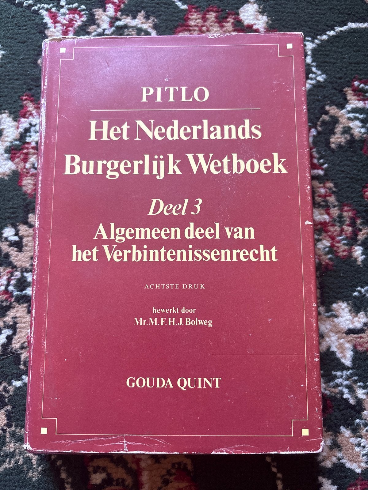 PITLO Het Nederlands Burgerlijk Wetboek Deel 3, Ophalen of Verzenden, Gamma, Gelezen, WO