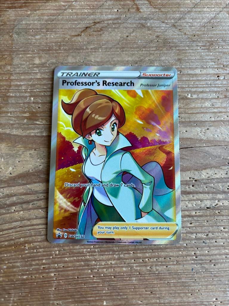 Professor's Research (Professor Juniper) SWSH152 Pokémon Kaa, Ophalen of Verzenden, Zo goed als nieuw, Losse kaart, Foil
