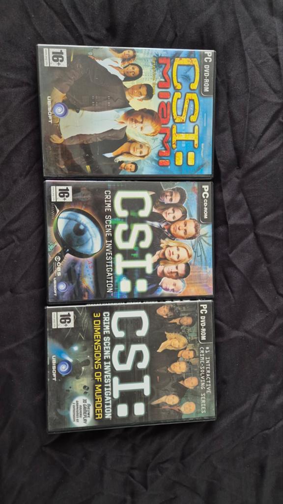 CSI: Miami, Crime Scene Investigation PC DVD-ROM games, Puzzel en Educatief, Gebruikt, 1 speler, Ophalen of Verzenden