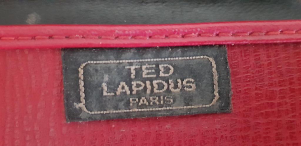 K185 TED LAPIDUS vintage rode make-up tas, Sieraden, Tassen en Uiterlijk, Toilettassen, Ophalen of Verzenden, -, -, -
