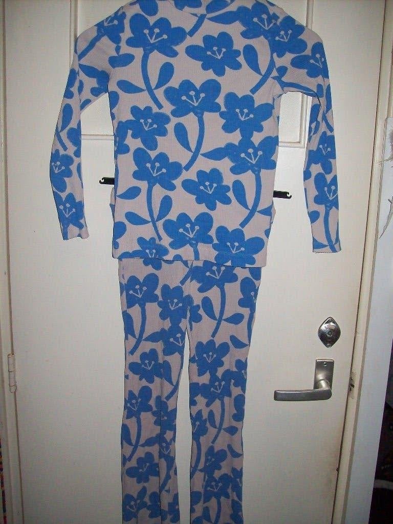 2 Delig Huispak met blauwe bloemen 146 Hema, Gebruikt, Meisje, Ophalen of Verzenden, Setje