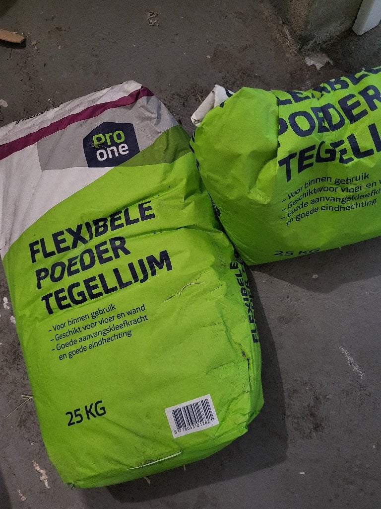 Flexibele tegellijm, Ophalen, Overige materialen, Wandtegels, Nieuw