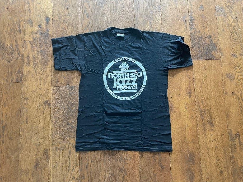 North sea jazz vintage Tshirt, Lemon and soda, Zwart, Ophalen of Verzenden, Maat 56/58 (XL)