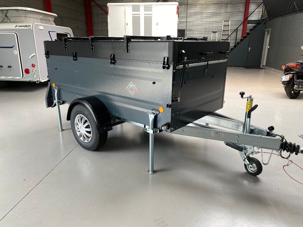 Z.g.a.n. Cultmobil 2025 + voortent, Caravans en Kamperen, Vouwwagens, Antraciet, Tot en met 4, Ophalen, Overige merken